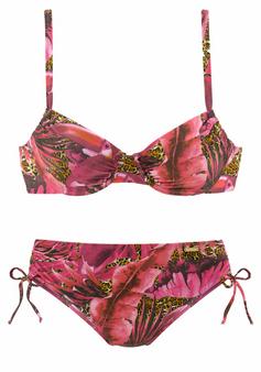 Lascana Bügel-Bikini Bikini Set Damen pink-bedruckt