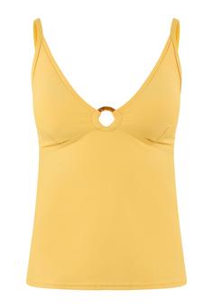 S.OLIVER Tankini-Top Tankini Oberteil Damen gelb