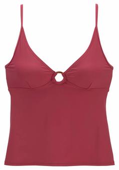 S.OLIVER Tankini-Top Tankini Oberteil Damen rostrot