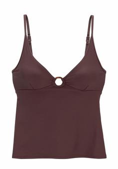 S.OLIVER Tankini-Top Tankini Oberteil Damen braun