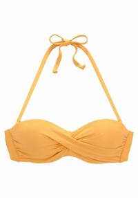 S.OLIVER B&uuml;gel-Bandeau-Bikini-Top Bikini Oberteil Damen - gelb