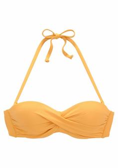 S.OLIVER Bügel-Bandeau-Bikini-Top Bikini Oberteil Damen gelb