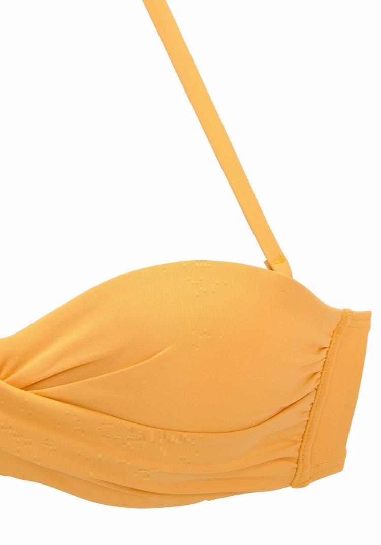 S.OLIVER S.OLIVER B&uuml;gel-Bandeau-Bikini-Top Bikini Oberteil Damen - gelb - 1 | SportScheck