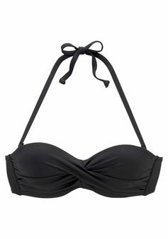 S.OLIVER Bügel-Bandeau-Bikini-Top Bikini Oberteil Damen schwarz