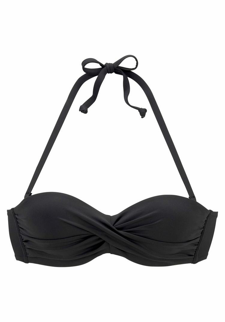 S.OLIVER S.OLIVER B&uuml;gel-Bandeau-Bikini-Top Bikini Oberteil Damen - schwarz - 0 | SportScheck