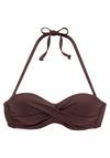 S.OLIVER B&uuml;gel-Bandeau-Bikini-Top Bikini Oberteil Damen - braun