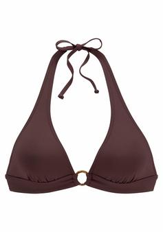 S.OLIVER Triangel-Bikini-Top Bikini Oberteil Damen braun