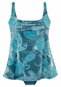 Lascana Badekleid Badeanzug Damen - petrol-bedruckt