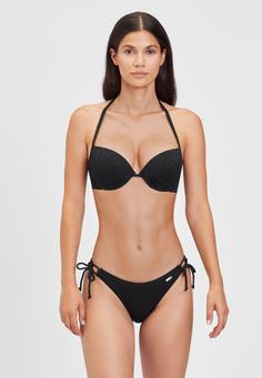 Rückansicht von Buffalo Push-Up-Bikini Bikini Set Damen schwarz