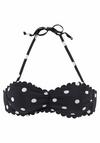 Lascana Bandeau-Bikini-Top Bikini Oberteil Damen - schwarz-wei&szlig;