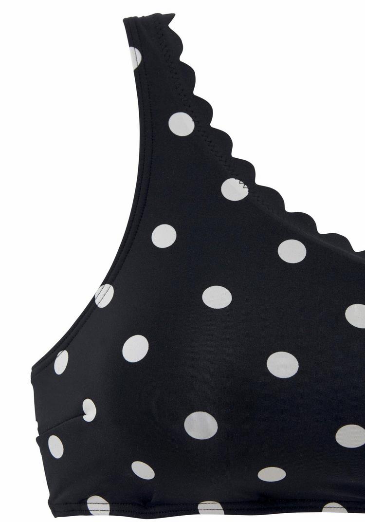 Lascana Lascana Bustier-Bikini-Top Bikini Oberteil Damen - schwarz-wei&szlig; - 2 | SportScheck