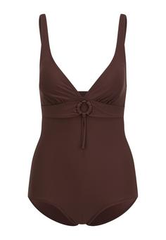 S.OLIVER Badeanzug Badeanzug Damen braun