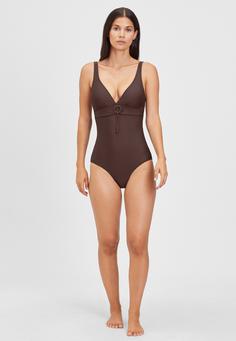 Rückansicht von S.OLIVER Badeanzug Badeanzug Damen braun