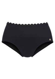 Lascana Highwaist-Bikini-Hose Bikini Hose Damen schwarz-weiß