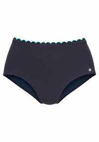 Lascana Highwaist-Bikini-Hose Bikini Hose Damen - navy-t&uuml;rkis
