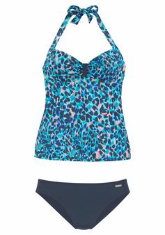 Lascana Tankini Bikini Set Damen türkis-bedruckt