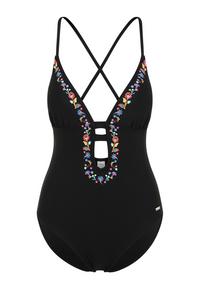 Buffalo Badeanzug Badeanzug Damen - schwarz