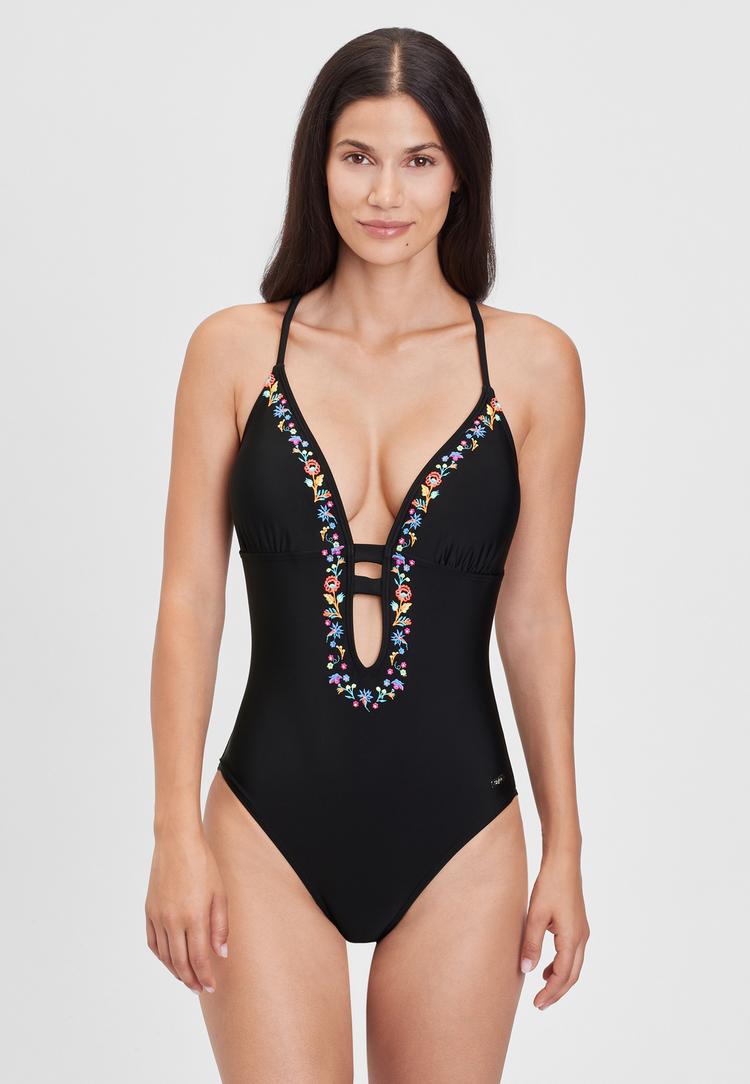 Buffalo Buffalo Badeanzug Badeanzug Damen - schwarz - 1 | SportScheck