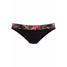 Lascana Bikini-Hose Bikini Hose Damen schwarz-pink-bedruckt