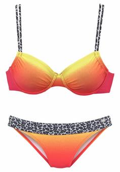 KangaROOS Bügel-Bikini Bikini Set Damen orange-gelb