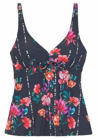 sunseeker B&uuml;gel-Tankini-Top Bikini Oberteil Damen - marine-bedruckt