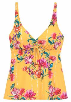 sunseeker Bügel-Tankini-Top Tankini Oberteil Damen gelb-bedruckt