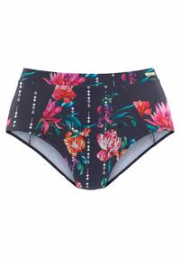 sunseeker Highwaist-Bikini-Hose Bikini Hose Damen - marine-bedruckt
