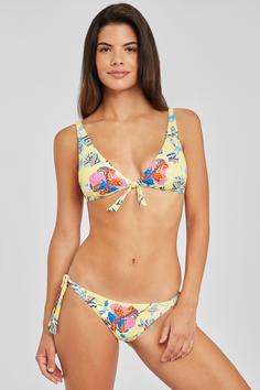 Rückansicht von sunseeker Triangel-Bikini-Top Bikini Oberteil Damen gelb-bunt