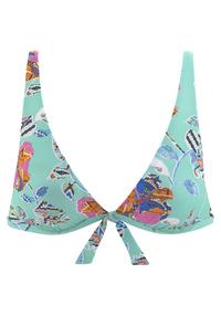 sunseeker Triangel-Bikini-Top Bikini Oberteil Damen - t&uuml;rkis-bunt