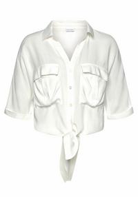 Lascana Kurzarmbluse Kurzarmbluse Damen - creme