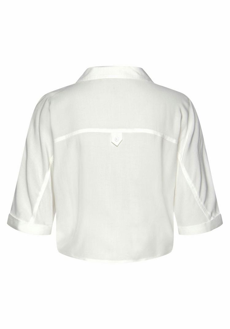 Lascana Lascana Kurzarmbluse Kurzarmbluse Damen - creme - 0 | SportScheck