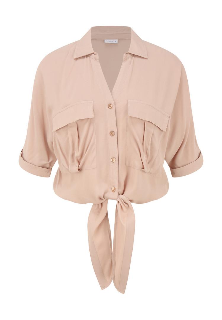 Lascana Lascana Kurzarmbluse Kurzarmbluse Damen - camelfarben - 0 | SportScheck