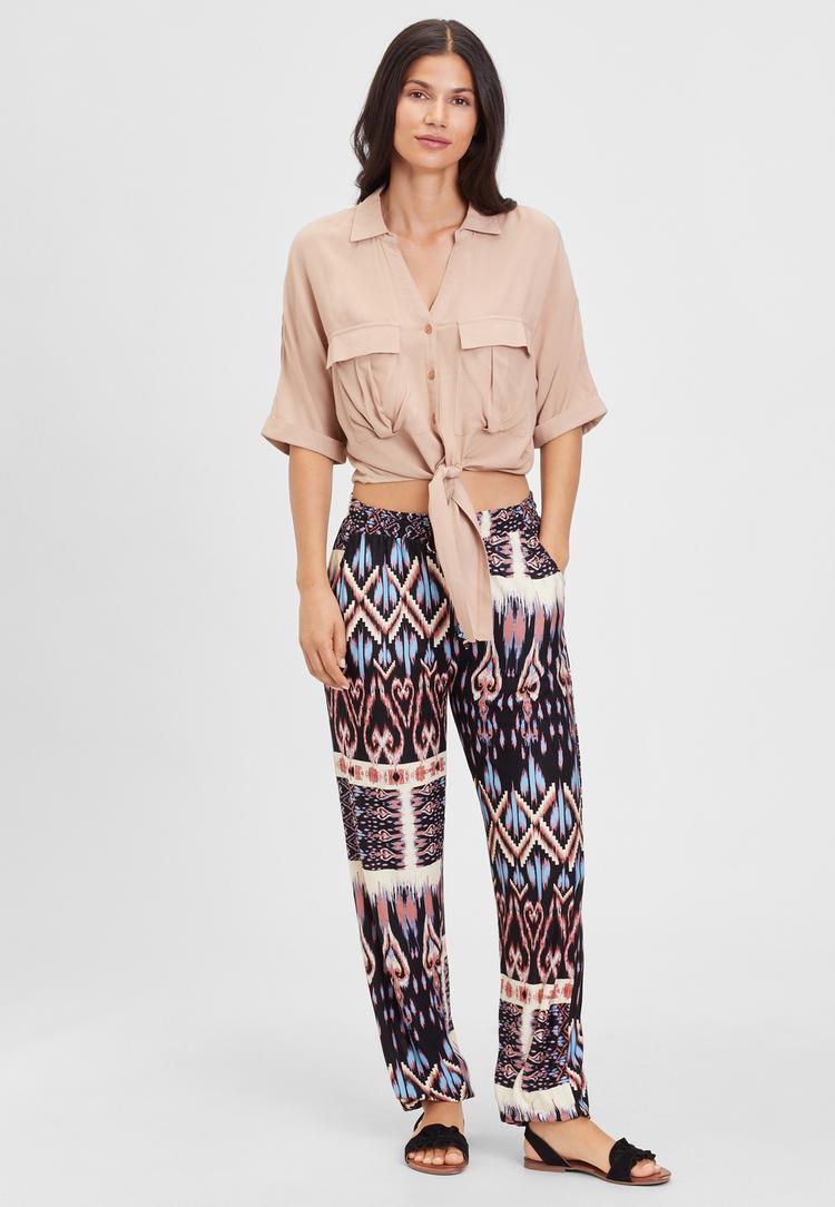 Lascana Lascana Kurzarmbluse Kurzarmbluse Damen - camelfarben - 0 | SportScheck