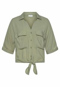 Lascana Kurzarmbluse Kurzarmbluse Damen - lindgr&uuml;n