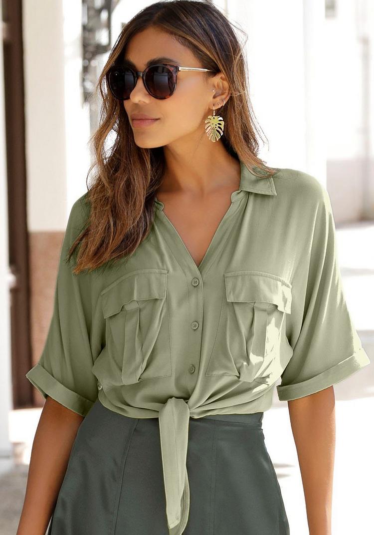 Lascana Lascana Kurzarmbluse Kurzarmbluse Damen - lindgr&uuml;n - 0 | SportScheck