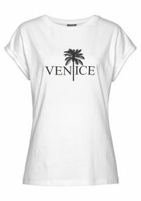 VENICE BEACH Rundhalsshirt T-Shirt Damen - wei&szlig;