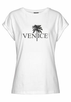 VENICE BEACH Rundhalsshirt T-Shirt Damen weiß