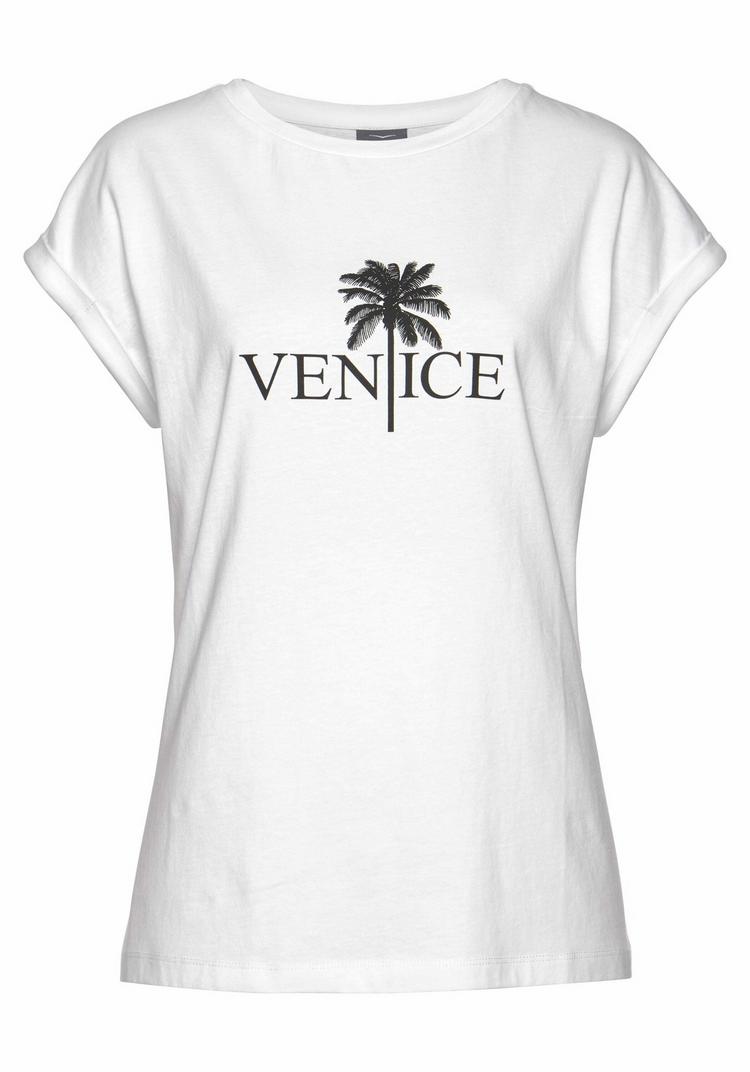 VENICE BEACH VENICE BEACH Rundhalsshirt T-Shirt Damen - wei&szlig; - 0 | SportScheck