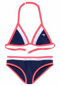 KangaROOS Triangel-Bikini Bikini Set Damen - marine-wei&szlig;-pink