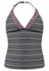 Buffalo Tankini Bikini Set Damen - schwarz-wei&szlig;