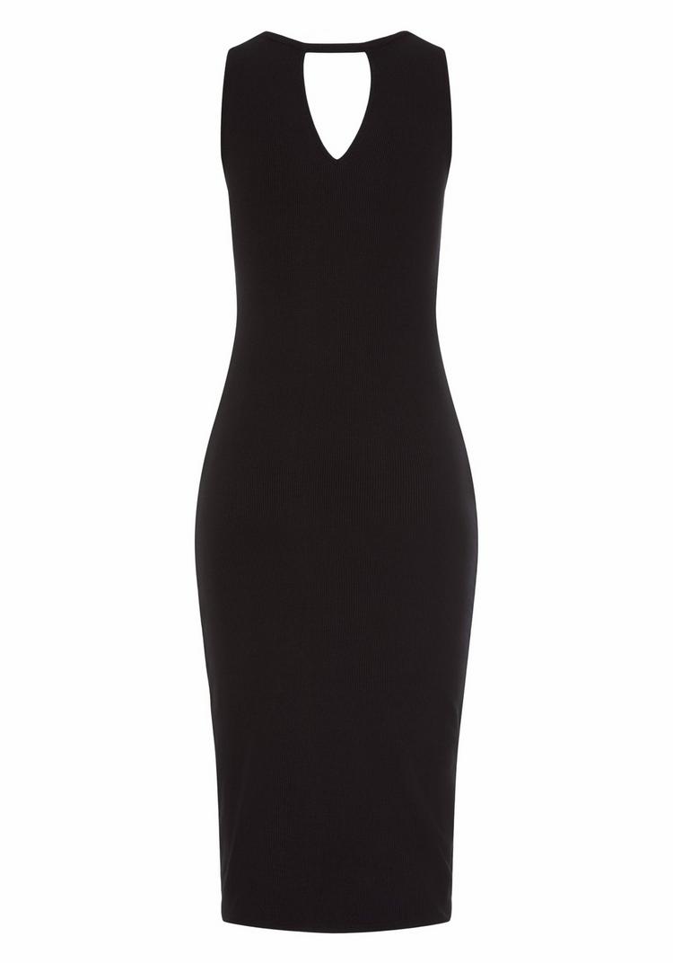 Buffalo Buffalo Midikleid Kleid Damen - schwarz - 0 | SportScheck