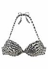 Lascana Push-Up-Bikini-Top Bikini Oberteil Damen - schwarz-creme