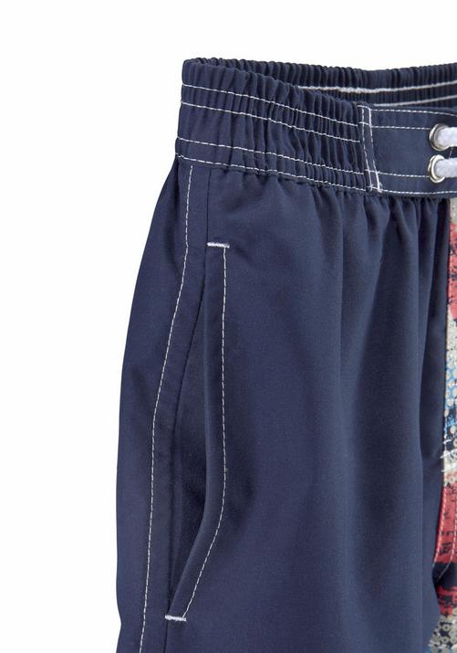 Rückansicht von VENICE BEACH Badeshorts Badeshorts Herren marine-bedruckt