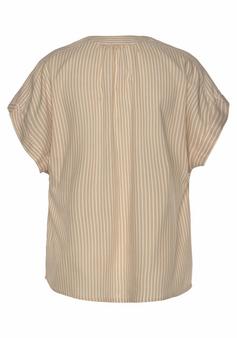 Vivance Kurzarmbluse Kurzarmbluse Damen sand-weiß-gestreift