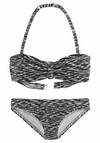 VENICE BEACH Bandeau-Bikini Bikini Set Damen - schwarz-wei&szlig;
