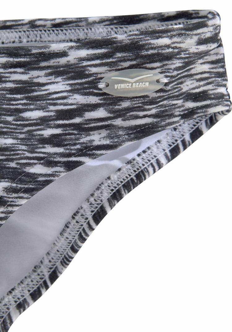 VENICE BEACH VENICE BEACH Bandeau-Bikini Bikini Set Damen - schwarz-wei&szlig; - 0 | SportScheck