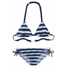 Buffalo Triangel-Bikini Bikini Set Damen blau
