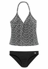 VENICE BEACH Tankini Bikini Set Damen - schwarz-wei&szlig;