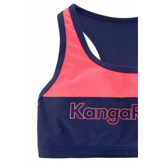 Rückansicht von KangaROOS Bustier-Bikini Bikini Set Damen marine-pink-weiß