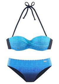 Lascana B&uuml;gel-Bandeau-Bikini Bikini Set Damen - blau